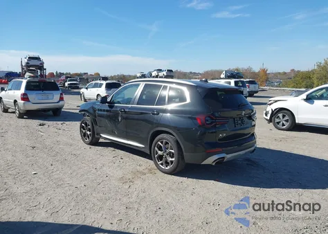 2022 BMW X3 xDrive30I из США, поврежденный, VIN WBX57DP01NN169486